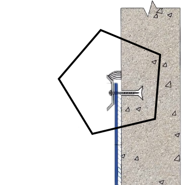 Aluminum Flashing Waterproofing Termination - 2.44 lm