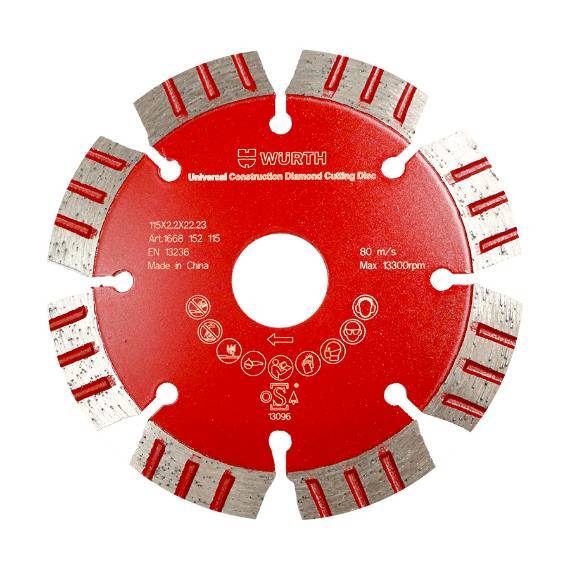 Wurht Segmented Diamond Disc 7 for Construction Materials