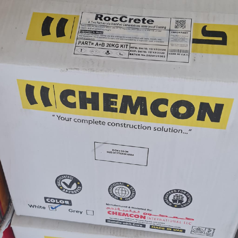 Chemcon RocCrete Cementations Waterproof Coating | SAB GATE