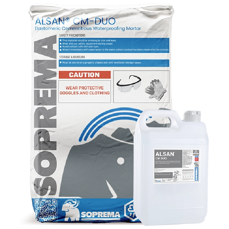 Soprema ALSAN CM DUO Cementitious Waterproofing Mortar | SAB GATE
